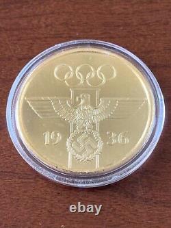 1 oz 999 Silver 1936 Berlin Germany Olympic Proof Coin Meritorious Work