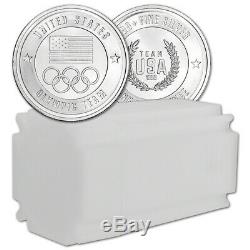 1 oz Silver Round US Olympic Committee Team USA 999 Fine (Lot, Roll, Tube of 20)