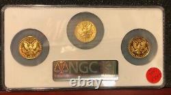 $10 USA Gold Olympic Ngc Ms-69 Proof Ultra Cameo 3 Coin Set-a Gold Bullion Buy