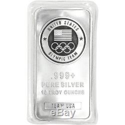 10 oz. Silver Bar United States Olympic Committee Team USA 999 Fine Sealed