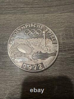 16.075 Troy Oz SILVER 1972 OLYMPICS MUNICH GERMANY SILVER COIN