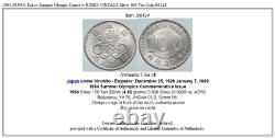 1964 JAPAN Tokyo Summer Olympic Games w RINGS VINTAGE Silver 100 Yen Coin i86124