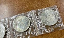 1968 Mexico 25 Pesos Olympic Games 5 sealed Silver Coins. 720.5208 oz each