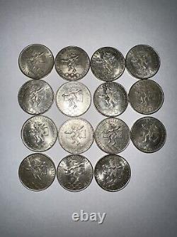 1968 Mexico 25 Pesos, XIX Olympic Games Mexico-1968.720 Silver Coins Lot