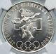 1968 Mexico Xix Olympic Games Aztec Ball Player 25 Pesos Silver Coin Ngc I86017