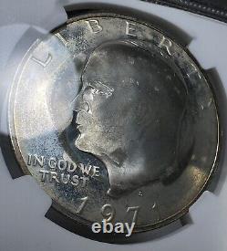 1971 S Eisenhower Dollar NGC PF67 Cameo Silver Proof Coin XIII Olympic Games Ski