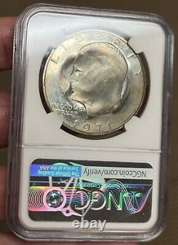 1971 S Eisenhower Dollar NGC PF67 Cameo Silver Proof Coin XIII Olympic Games Ski