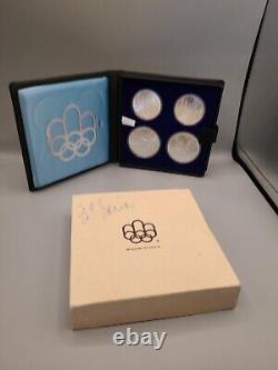 1972 Canadian Montreal Special Commemorative Olympic Silver Coins Set