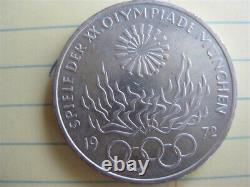 1972 Germany Olympic Games Munich 10 Mark Silver 20-Coins Set