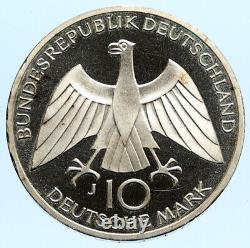 1972 J GERMANY Munich Summer Olympics Games Schleife PRF Silver 10 M Coin i96777