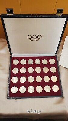 1972 MUNICH OLYMPIC COIN SET 24 (6 SERIES x 4 COINS) UNCIRCULATED SILVER COINS