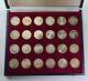1972 Munich Germany Olympics 24 Silver 10 Mark Coin Set In Case