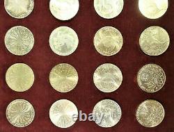 1972 Munich Olympic Coin Set 24 Silver Coins Germany 10 Deutsche Mark Unc