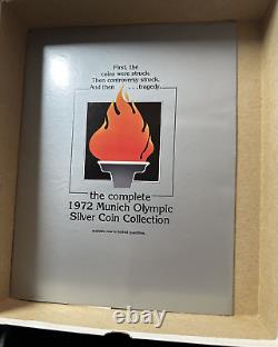 1972 Munich Olympic Silver 24 Coin Collection Set withCOA and Original Box