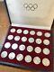 1972 Munich Olympic Silver Coin Complete 24 Piece Set Coa! Ap280 Some Purp Tones
