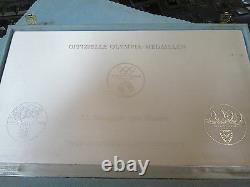 1972 Official Olympics Munich. 999 Silver Proof 17 Coin Medal Set In Case