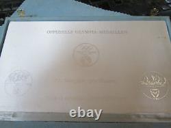 1972 Official Olympics Munich. 999 Silver Proof 17 Coin Medal Set In Case