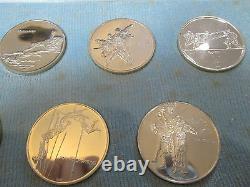 1972 Official Olympics Munich. 999 Silver Proof 17 Coin Medal Set In Case