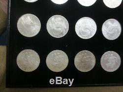 1972 Olympics Munich Federal Republic of Germany 24-Pc 10 Mark Silver Coin Set w