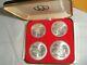 1973 Canada. 925 Silver 4 Coin Set For 1976 Montreal Olympic Games Series I Coa