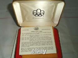 1973 Canada. 925 Silver 4 Coin Set for 1976 Montreal Olympic Games Series I COA