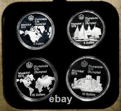 1973 Canada Montreal Olympics Proof Silver 4-Coin Set Series I
