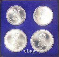 1973 Montreal Olympics 1976 BU 4 Silver Coin Set