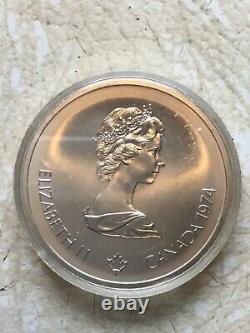 1974 CANADA Queen Elizabeth II Olympics Montreal BU. 925 Silver $10 Coin