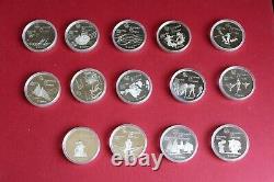 1974 Canada Olympics Silver Proof Coins Set