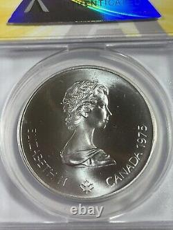 1975 Canada 5 Dollars Javelin Olympic Commemorative Coin Graded MS 69 by ANACS