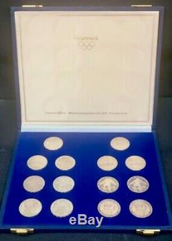 1976 Austria- Innsbruck Olympics Mint & Proof Silver 14 Coin Set