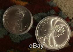 1976 BU Silver Canadian Montreal Olympic Games Set 28 Coin in original box