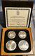 1976 Canada Montreal Olympics Silver 4-coin Proof Set Wood Case & Coa Series#1