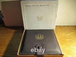 1976 CANADA OLYMPIC SILVER PROOF COIN SET withBOX 4.32 OZ STERLING FREE SHIPPING