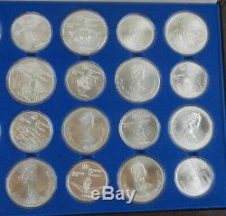 1976 CANADA OLYMPIC Uncirculated SET 28 Sterling Silver $5 & $10 Coins T31