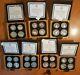1976 Canada Olympic 28 Sterling Silver Proof Coins & 7 Wood Cases/boxes & Coa's