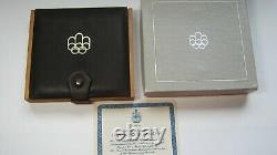 1976 CANADIAN MONTREAL OLYMPIC GAMES 4 COIN SET WithCOA SERIES 1.925 SILVER