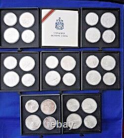 1976 CANADIAN Summer Olympic Games, 28 Sterling Silver Coins