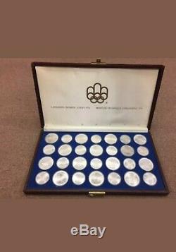 1976 Canada 1 Kg Silver Olympic 28 Coin Commemorative Set Uncirculated