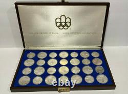 1976 Canada 28 Coin 30 oz Sterling Silver Olympic Set XXI Olympiad Montreal