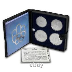 1976 Canada 4-Coin Silver Olympics Set BU SKU #88078
