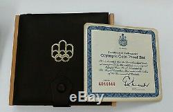 1976 Canada $5 & $10 Olympic 4 Coin Commemorative Proof Set -925 Sterling Silver