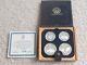 1976 Canada Montreal Olympic 4 Piece Silver Proof Coin Set With Case And Coa