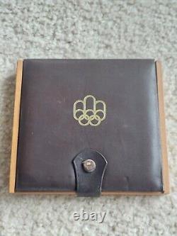 1976 Canada Montreal Olympic 4 Piece Silver Proof Coin Set With Case And COA