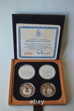 1976 Canada Montreal Olympic Games. 925 Silver 28 Coins Complete Set