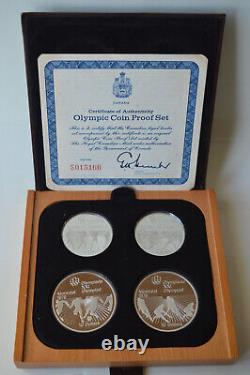 1976 Canada Montreal Olympic Games. 925 Silver 28 Coins Complete Set