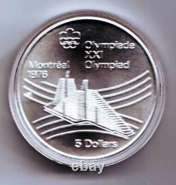 1976 Canada Montreal Olympic Sterling Silver Set Series VII Souvenir Issue