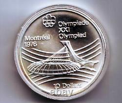 1976 Canada Montreal Olympic Sterling Silver Set Series VII Souvenir Issue