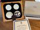 1976 Canada Montreal Olympics Series 1 Silver Proof Set 4 Coins With Case -12002