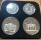 1976 Canada Montreal Olympics Series 2 Silver Proof Set 4 Coins With Case